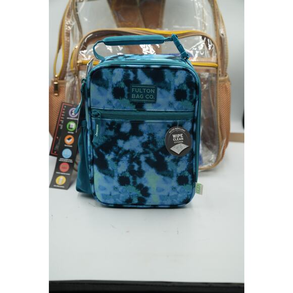 Clear Back-to-School Bundle | Tan Transparent Backpack + Blue Fulton Lunchbox - Picture 10 of 16